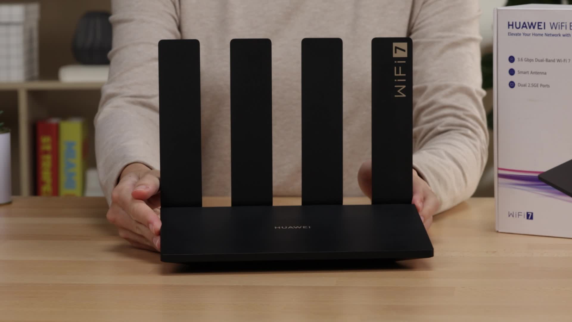 HUAWEI WiFi BE3 Pro, WiFi 7 Router, Banda Dual de 3600Mbps, Antena