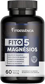 Fito 5 Magnésios Suplemento - 60 Cápsulas - Fitoessência Sem Sabor