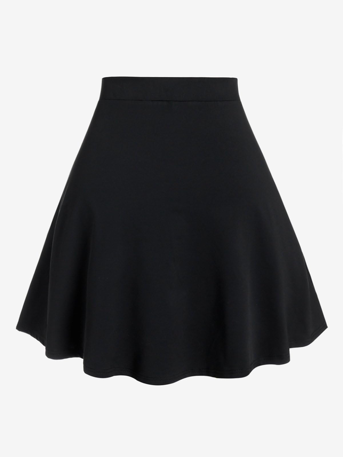 ROSE GAL Women's Plus Size Gothic Mini Skirt High Waisted Short A-Line School Uniform Skirt: Blue_2 2X