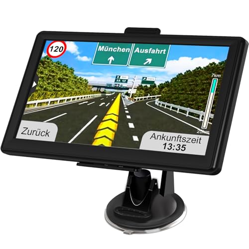 Jimtour GPS Navigationsgerät für Auto und LKW - 7 Zoll Navigation mit Europa UK Karten, Lebenslang...