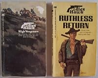Lot of 2 Alex Hawk paperbacks: High Vengeance; first printing Oct. 1971 and Ruthless Return; first printing Oct. 1968 B00306FPMO Book Cover