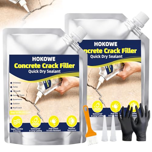 Concrete Crack Filler (2-Pack Quick-Drying Sealant)