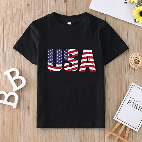 Toddler 4th of July Shirt Baby Boys American Flag T-Shirts Kids Girls Patriotic Tee Tops Blouse Independence Day Clothes3