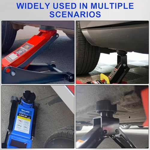 Image of Rubber Jack Pad,2PCS Universal Jack Pad Adapter,Rubber Slotted Frame Rail Pinch Welds Protector, Strong Jack Stand Accessories for for Cars