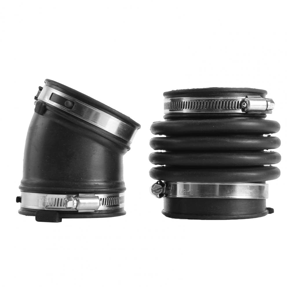 16576-EG00A 16576EG00A 2Pcs Air Intake Hose Tube Duct Boot Resonator Compatible with Infini-ti 2003-2009 G35 2006-2008 M35
