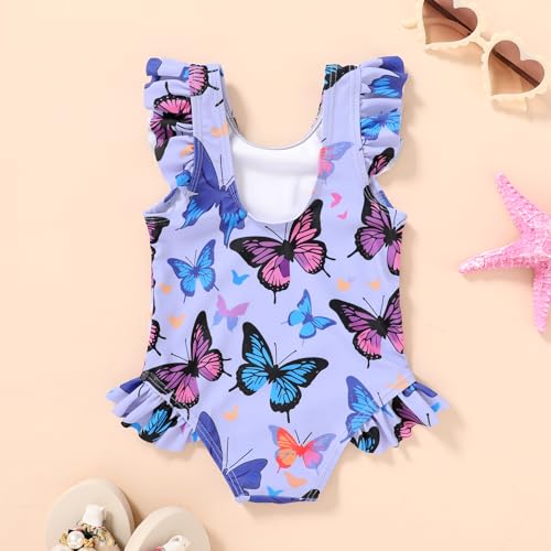 YOUNGER TREE Toddler Baby Girls Swimsuit Infant One Piece Bathing Suits Cute Dinosaur Beach Wear Sunsuit Ruffle Swimwear2