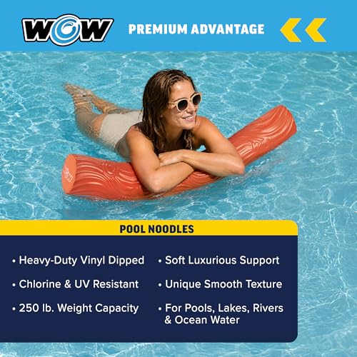 Image of World of Watersports First Class Foam Pool Noodles for Swimming and Floating, Pool Floats, Lake Floats