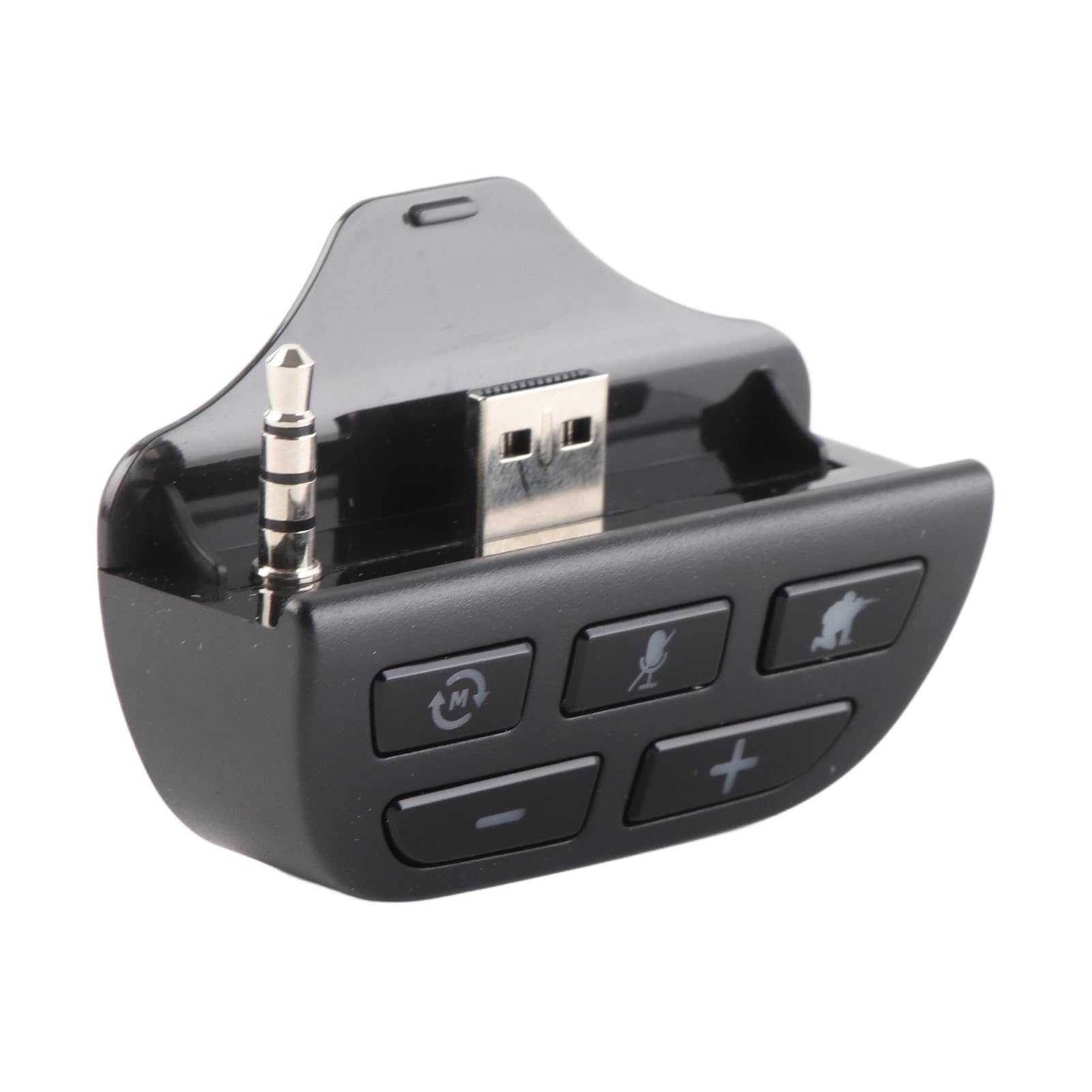Wakects Kontroler do Gier Adapter Słuchawkowy Czarny Plug and Play Bezstratny Gamepad Konwerter Słuchawek 4 Tryby Dźwięku EQ dla One