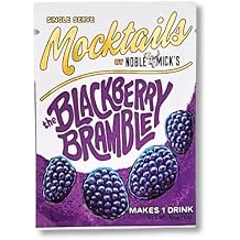 Noble Micks Blackberry Bramble Mocktail Mix 6 Pack Single Serve | Just Add Water | Alcohol-Free Berry Drink | Made in the USA