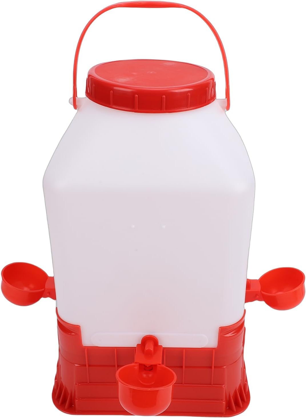 Pssopp Poultry Fountains and Waterers Automatic Poultry Waterer, 10L Large Capacity 4 Bowls Design Water Dispenser Fountain for Chickens Ducks and More Nan
