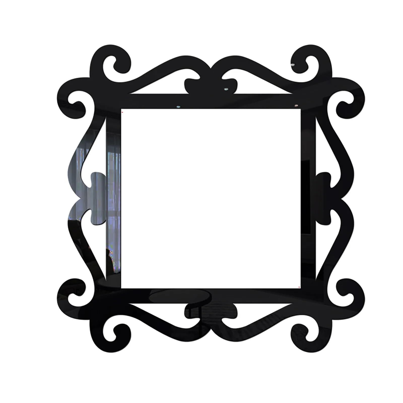Autocollants muraux pour interrupteur design noir mat decoration carree