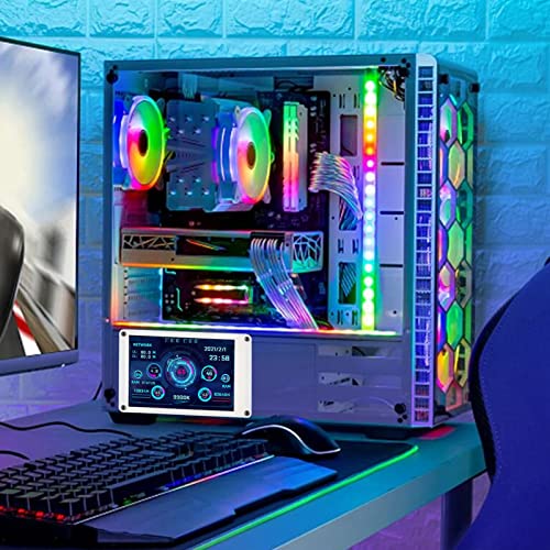 Image of Dpofirs 3.5in USB Screen, PC CPU Data Monitor PC Sensor Panel Display Temperature Monitor,Computer Monitor for aida64 for Linux, Gifts