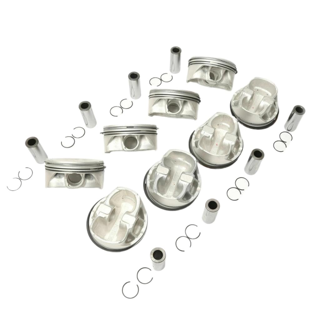 8PCS Engine Piston Rings Compatible with C218 X218 W212 S212 W166 M157 5.5L Engines - Replaces Part Numbers A1570300117 2780301317 1570300517 1570300317