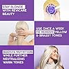 Purple-Hair-Mask-Made-in-USA-Hair-Toner-wRetinol-Avocado-Oil-Silk-Proteins-for-Blonde-Hair-Ash-Platinum-Hair-Greatly-Lighten-Brassy-Hair-and-Condition-Dry-Damaged-Hair-No-Yellow-Hues Purple Hair Mask - Made in USA Hair Toner w/Retinol, Avocado Oil & Silk Proteins for Blonde Hair, Ash & Platinum Hair - Greatly Lighten Brassy Hair and Condition Dry Damaged Hair - No Yellow Hues