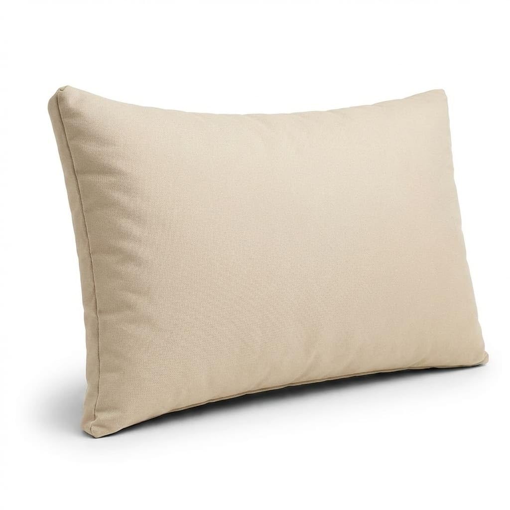 AMANSTYLE LTD Rattan Garden Furniture Cushions – Outdoor Replacement Cushion Pads for Patio Sofa, Conservatory & Garden Seating, Water Resistant Covers (Cream, Back Cushion 65cm x 30cm)