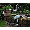 Therese immer gut gelaunt. GartenfigurEdelstahlSteinvogel mit