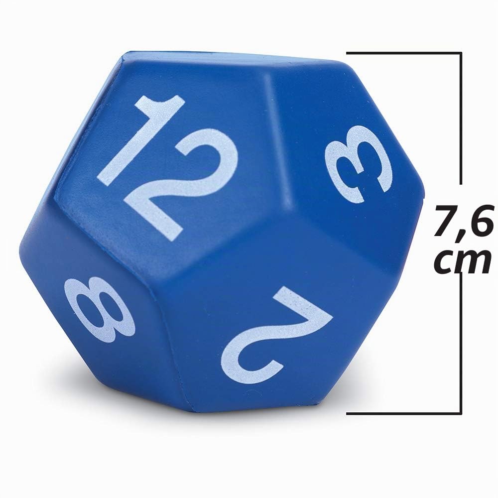 Learning Resources Jumbo-Vielflächen-Würfel – 5-teiliges Mathe-Lernspielzeug aus Schaumstoff – Würfel mit 4, 8, 10, 12 & 20 Seiten – Geschenkidee für Schule & Weihnachten – ab 6 Jahren