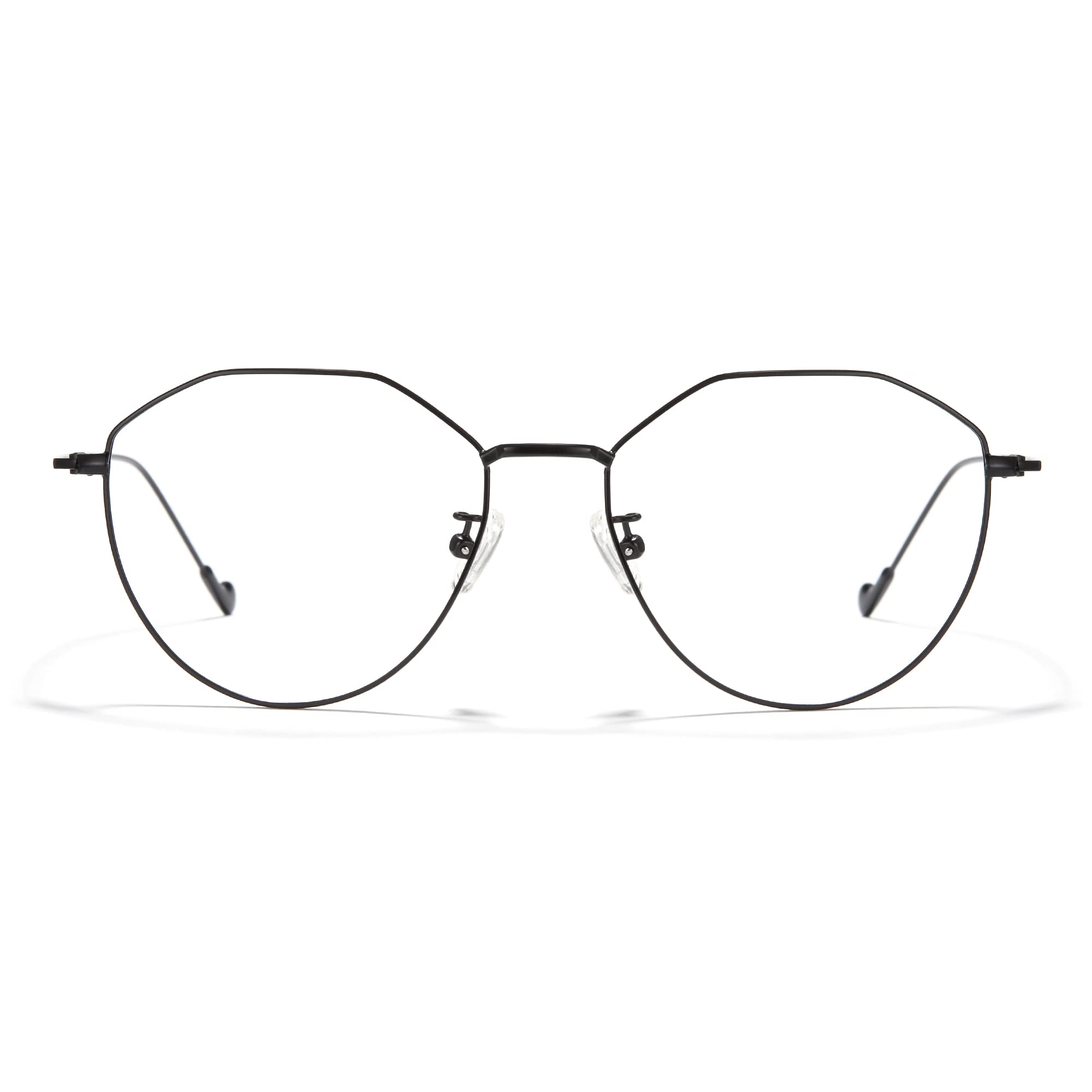 Cyxus Blue Light Glasses for Men and Women, Round Metal Frame Computer Eyeglasses for Office, Gaming, Reading 8090