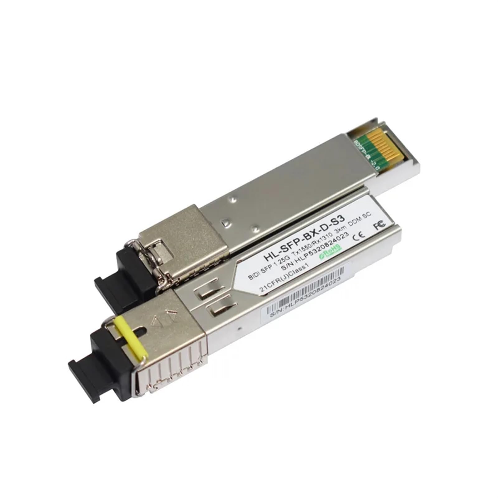 Transceptor SFP de 1,25 G 1310/1550 nm 3 KM/20 KM con conector único SC/LC DOM (conector LC de 3 km)