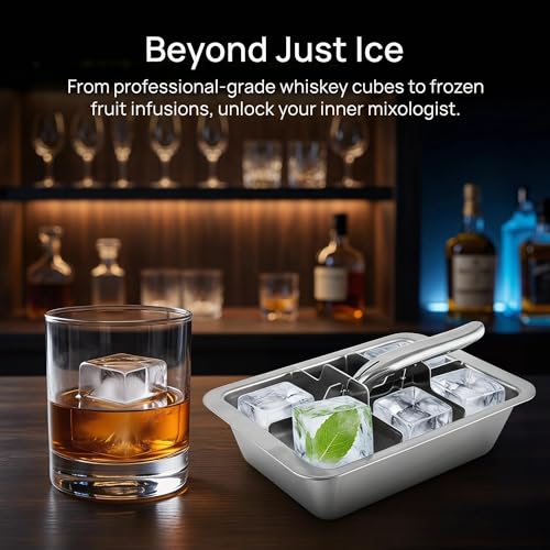 Bandeja para cubitos de hielo de acero inoxidable miniatura 2