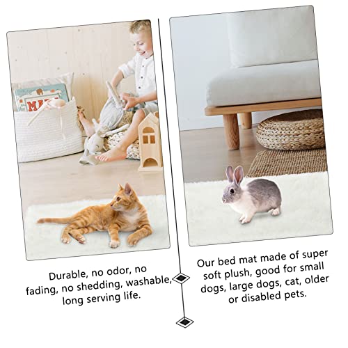 TOKIDNY 長毛ふわふわペットマット 暖かい防寒ペット寝具 軽量携帯用 犬猫兼用 ソファ保護 家用旅行用