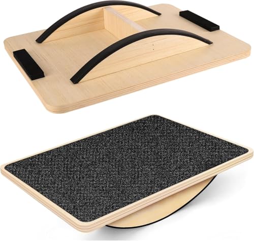 Balance Board aus Holz,Rutschfestes Balance Board,Balancebrett für die Rumpfkraft,ideales Balancebrett für das Knöcheltraining Balance Board aus Holz,Rutschfestes Balance Board,Balancebrett für die Rumpfkraft,ideales Balancebrett für das Knöcheltraining