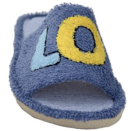 Chaussures d'été Cabrera 2361 bleu en taille 37 avec motif Love