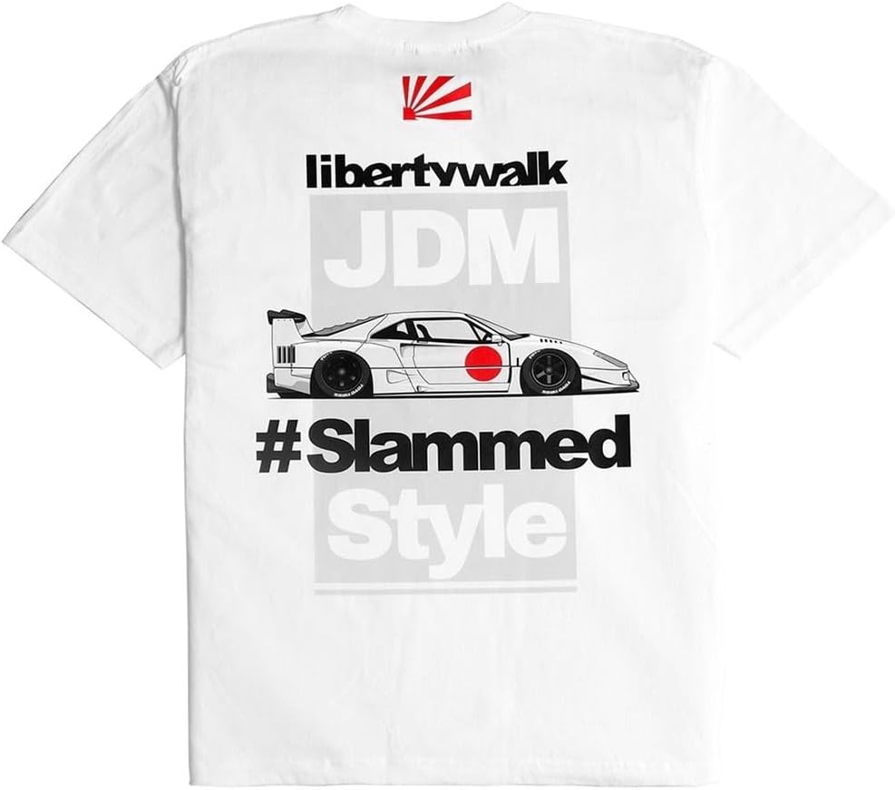 Amazon | [リバティーウォーク] シャツ LBWK メンズ ホワイト | Tシャツ・カットソー | 車＆バイク