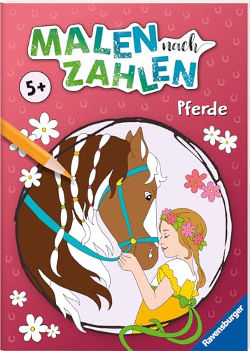 Malen nach Zahlen ab 5: Pferde