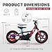 AIII Lightweight Electric Dirt Bike for Kids, 170/340W Electric Motorcycle Up to 10/12MPH, 24V Detachable Battery, Hand-Operated Dual Brakes Electric Balance Bike for Ages 3-6/5-12