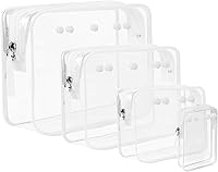 Vista 8 de Paquete de 4 accesorios transparentes Bogg Beach para bolsa de inserción, bolsa de viaje, celular, maquillaje, artículos de tocador, organizador