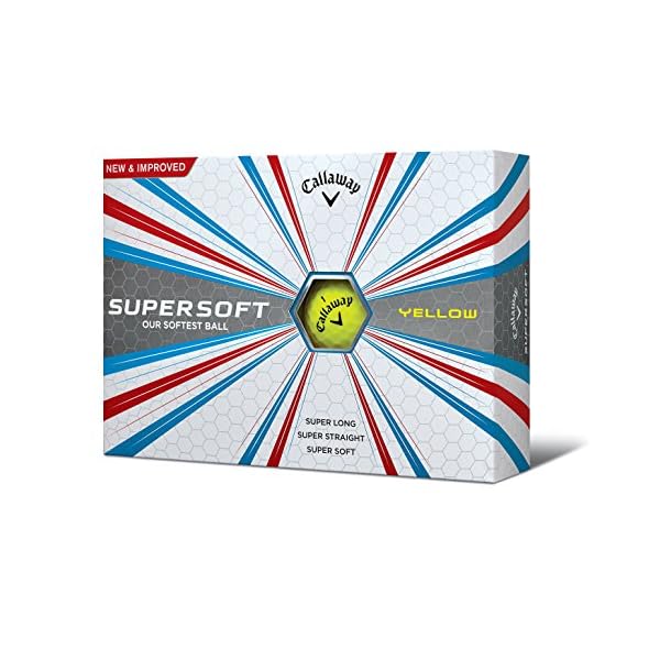 Callaway Supersoft-Golfbälle Einheitsgröße gelb