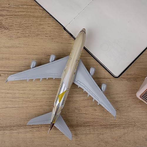 Modelo de avión Etihad Airbus 380 de metal para regalo 4