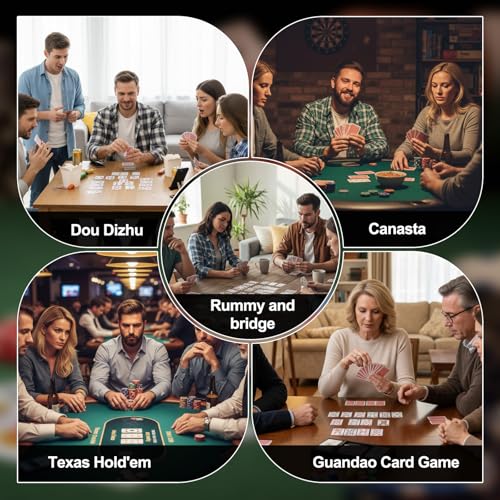 Cartas para Poker 2 Paquetes Waterproof Fivewan miniatura 5