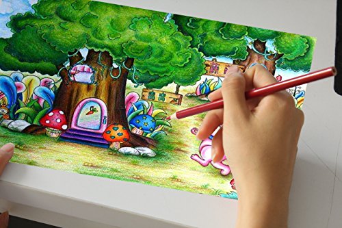 Laconile Buntstifte, 120 ölige Farbstifte Set mit 4 Malbüchern für Erwachsene , Kunststifte zum Skizzieren Basteln Malen… – Bild 8