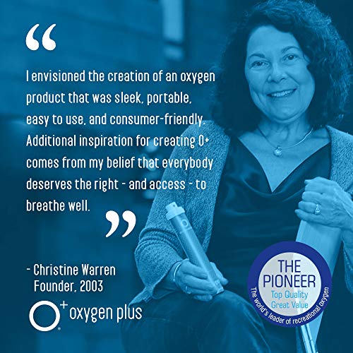 Oxygen Plus – O+ Biggi 6 Pack | Portable Oxygen Can | 99.5% Pure O2 | Natural Wellness Supplement To Boost Energy & Recovery | 50+ Uses Per 11 Liter Canister #TOP5
