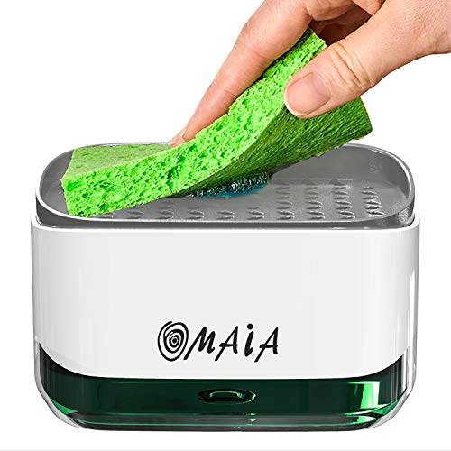 OMAIA 2-in-1 Dish Soap Dispenser...