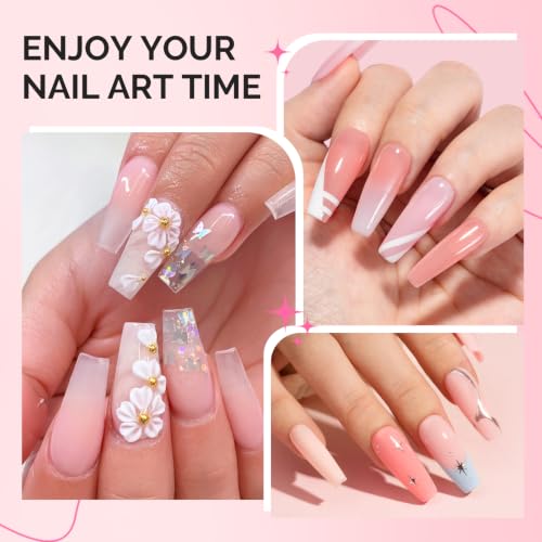 Image of MelodySusie 3Pcs Acrylic Nail Brush Set, Sizes 8 /10 /14