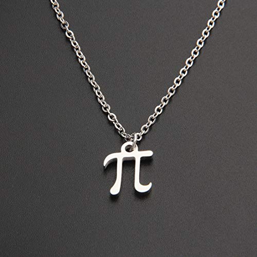 WUSUANED Pi Symbol Pendant Necklace 3.14 Math Sign Jewelry Pi Day Gift For Science Math Lover Teacher3
