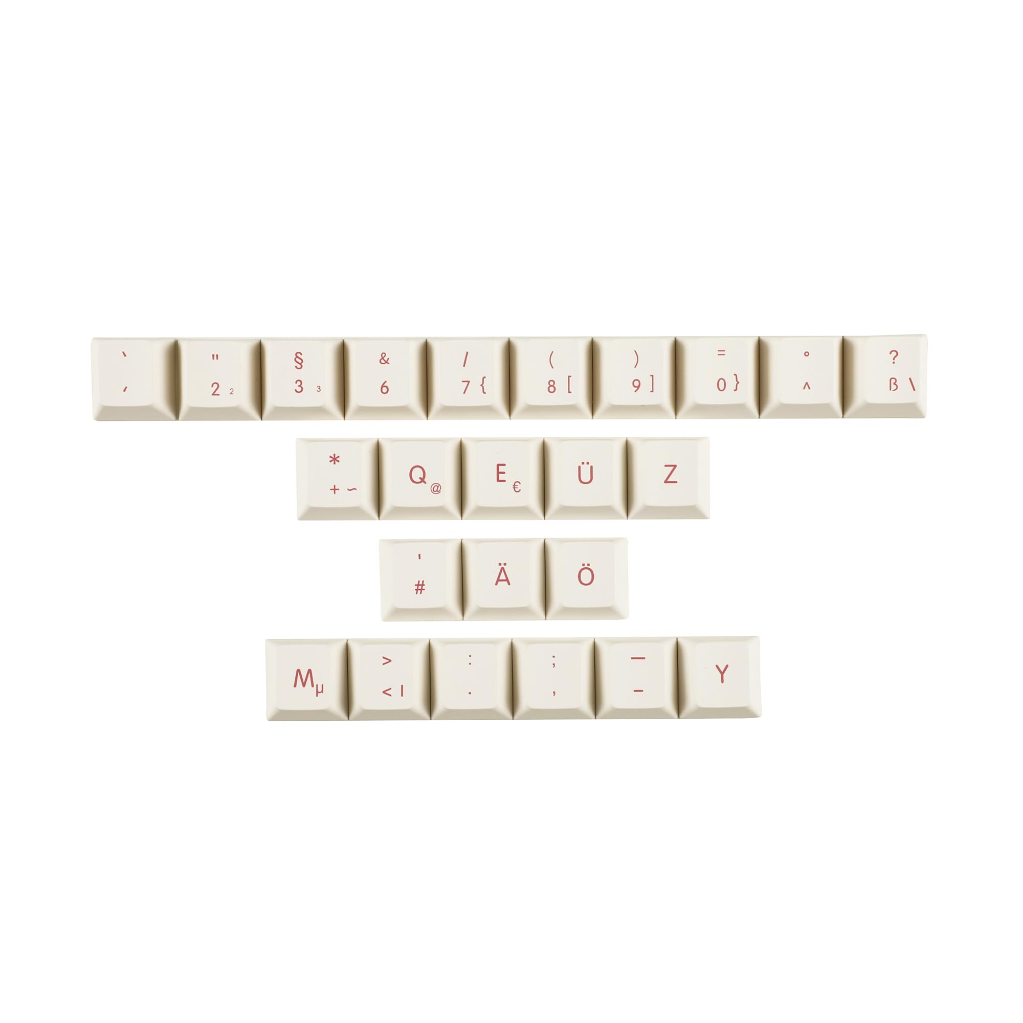 YMDK Lot de touches en PBT épais pour clavier QWERTZ AZERTY MX 1,7 mm d'épaisseur