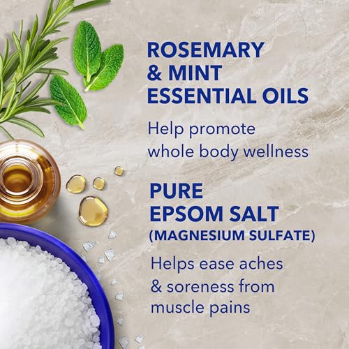 Dr Teal's Epsom Salt Magnesium Soak, Wellness Therapy with Rosemary & Mint, 3 lbs - image 6