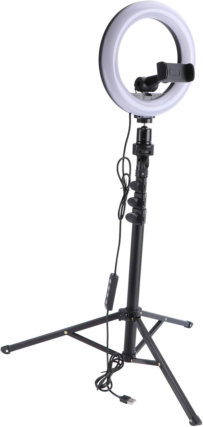 1set Led Light Tripod Stand for Live Streaming and Photography Brightness and Color Temperature for Makeup and Video Recording