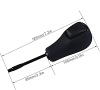 Vista 3 de Pomo de palanca de cambios de cuero automático para BMW E36 (1997-1999) E38 E39 E46 Z4 Z3 E53 X5 X3 E60 (negro)