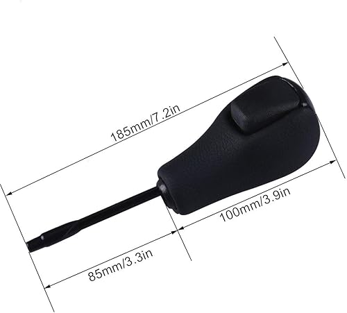 Miniatura 3 de Pomo de palanca de cambios de cuero automático para BMW E36 (1997-1999) E38 E39 E46 Z4 Z3 E53 X5 X3 E60 (negro)