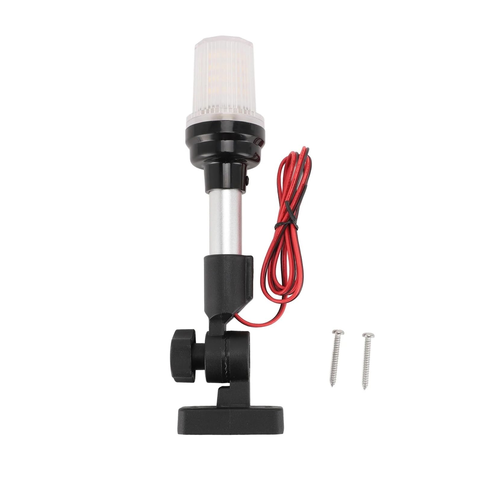 WXVFX 12 to 24V Anchor Light Omnidirectional IP67 Waterproof Boat Stern Light LED Fold Down Marine Navigation Light(9inch)