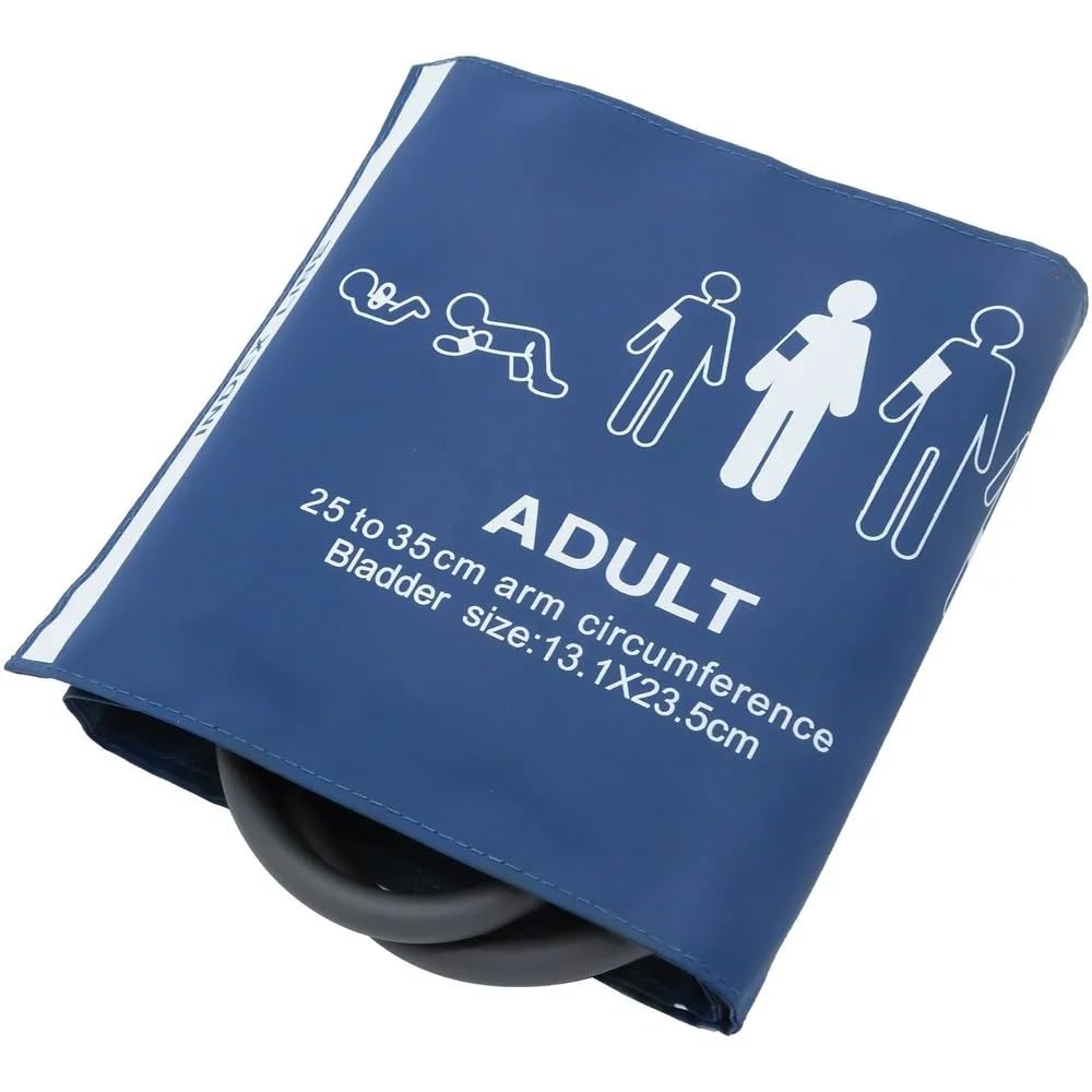 NIBP Adult Cuff,Reusable, with Single Tube Size 25-35 cm Compatible with Phillips, Mindray, BPL, Schiller Multipara Monitors-picture-11