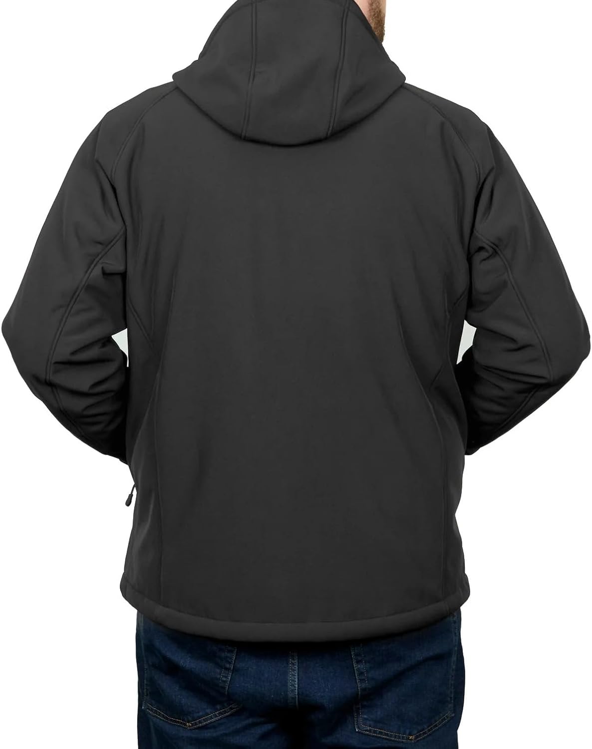 KIRKLAND Signature Men’s Softshell Jacket, Fleece Lined, Water Resistant, Heavyweight with Detachable Hood