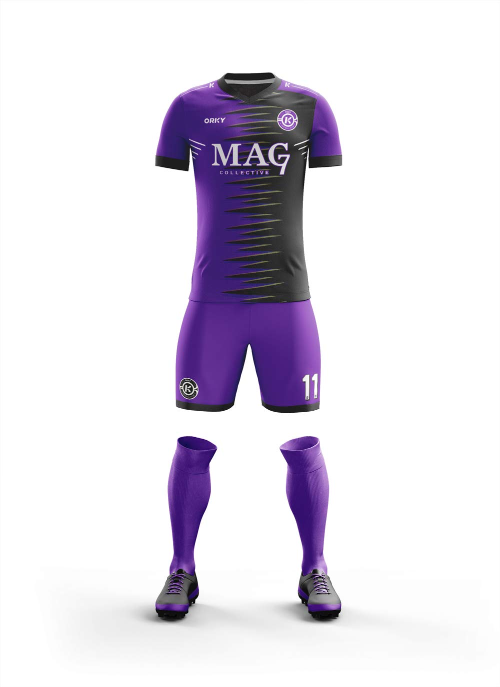 ORKY Customize Soccer Jersey with Short, Men Women Personalized Name Team Outfit, Custom Made Footbal Training Uniform