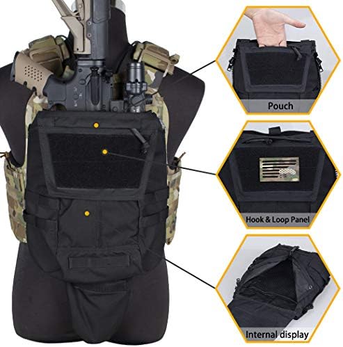 Miniatura 6 de IDOGEAR Táctica Zip-on panel bolsa militar mochila chaleco accesorio bolsa para CPC AVS JPC2.0