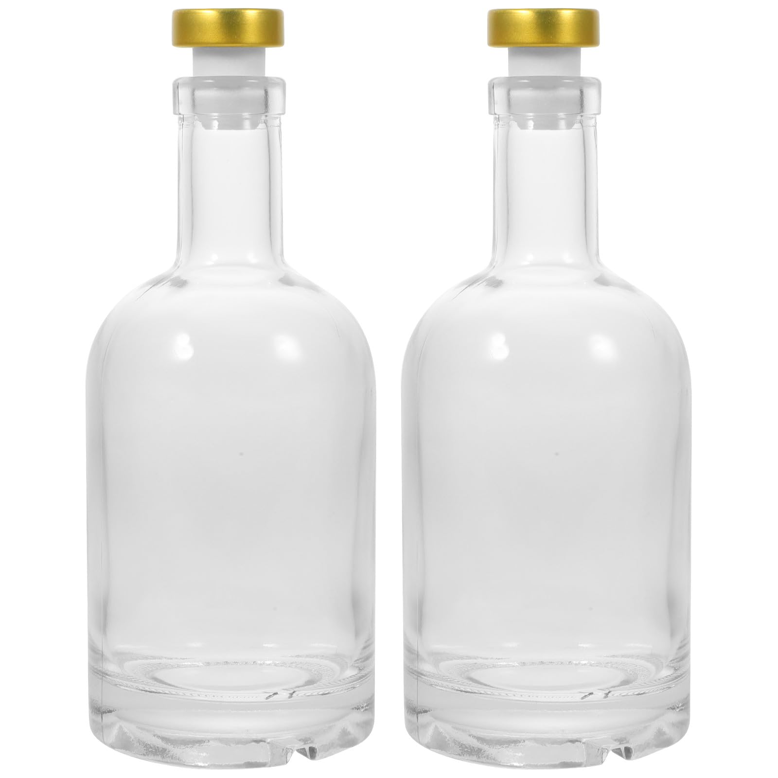 2 Stück-pack Dickwandige Glasflasche 375ml mit Breiter Öffnung